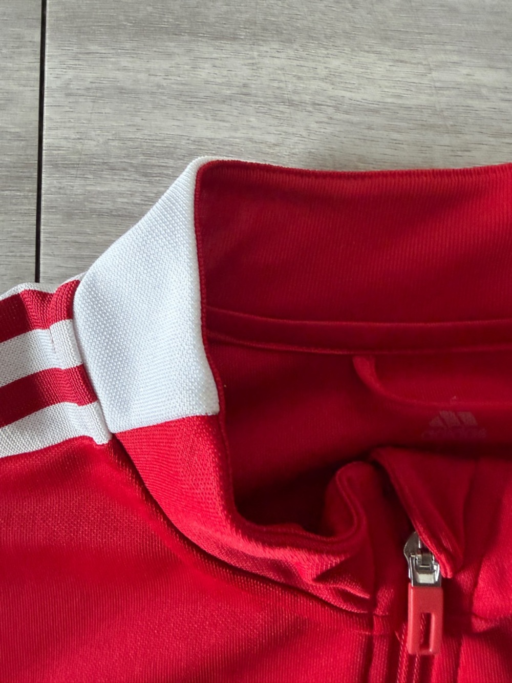 Adidas Men's Red Training Track Jacket - Full Zip (Large) - Picture 4 of 8